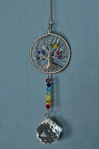 Buy Rainbow Dyed Stone Tree of Life Suncatcher Online at Earthbound Trading