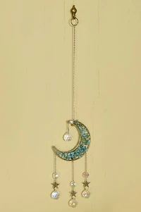 Buy Amazonite Crescent Moon Suncatcher Online at Earthbound Trading