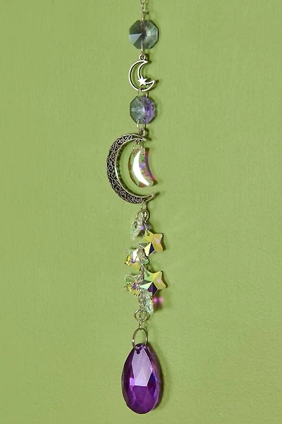 Buy Purple Cosmic Crystal Glass Suncatcher Online at Earthbound Trading
