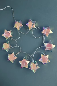 Iridescent Prism Stars USB String Lights