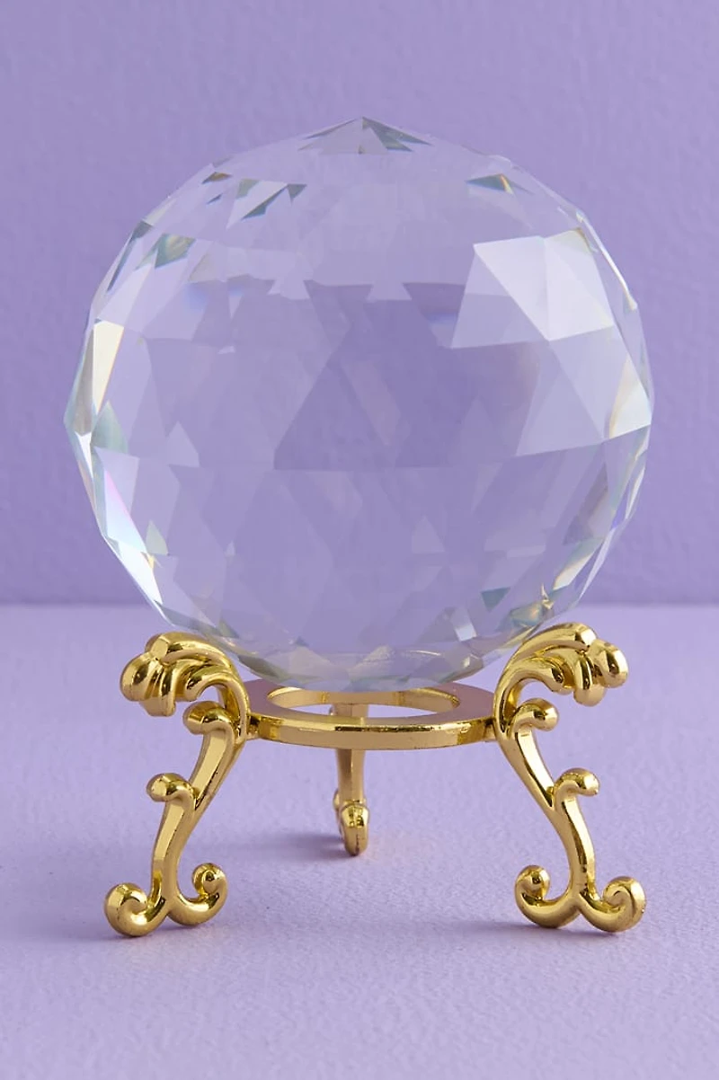 Crystal Ball Suncatcher with Stand