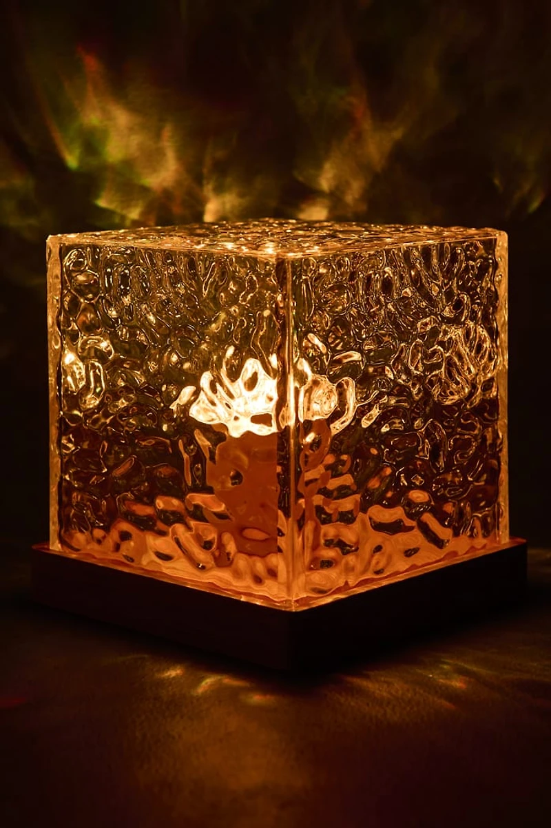 LED Water Pattern Cube USB Light
