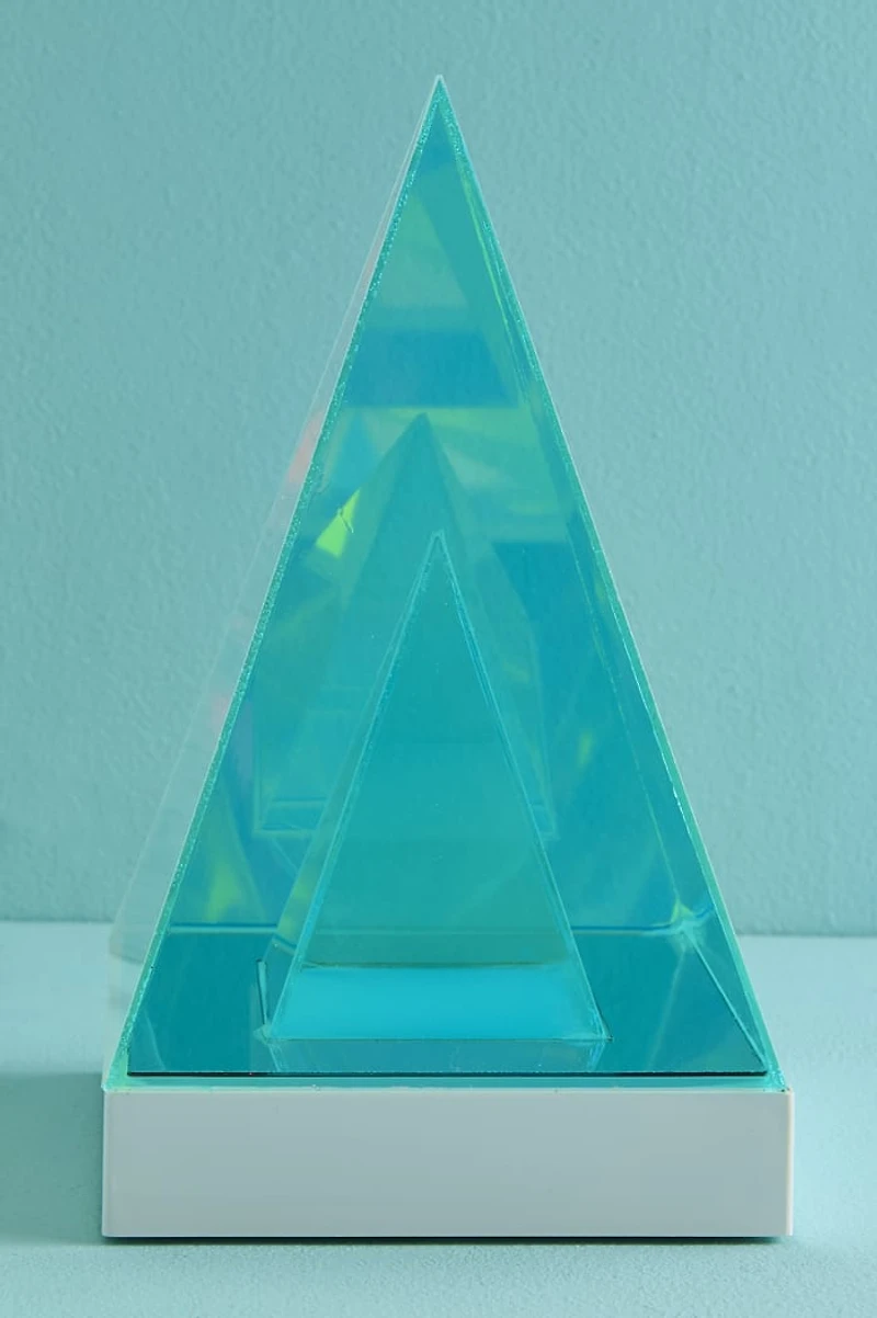 LED Iridescent Pyramid USB Light