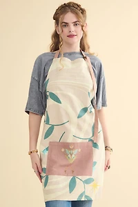 Mystic Moon Moth Kitchen Apron