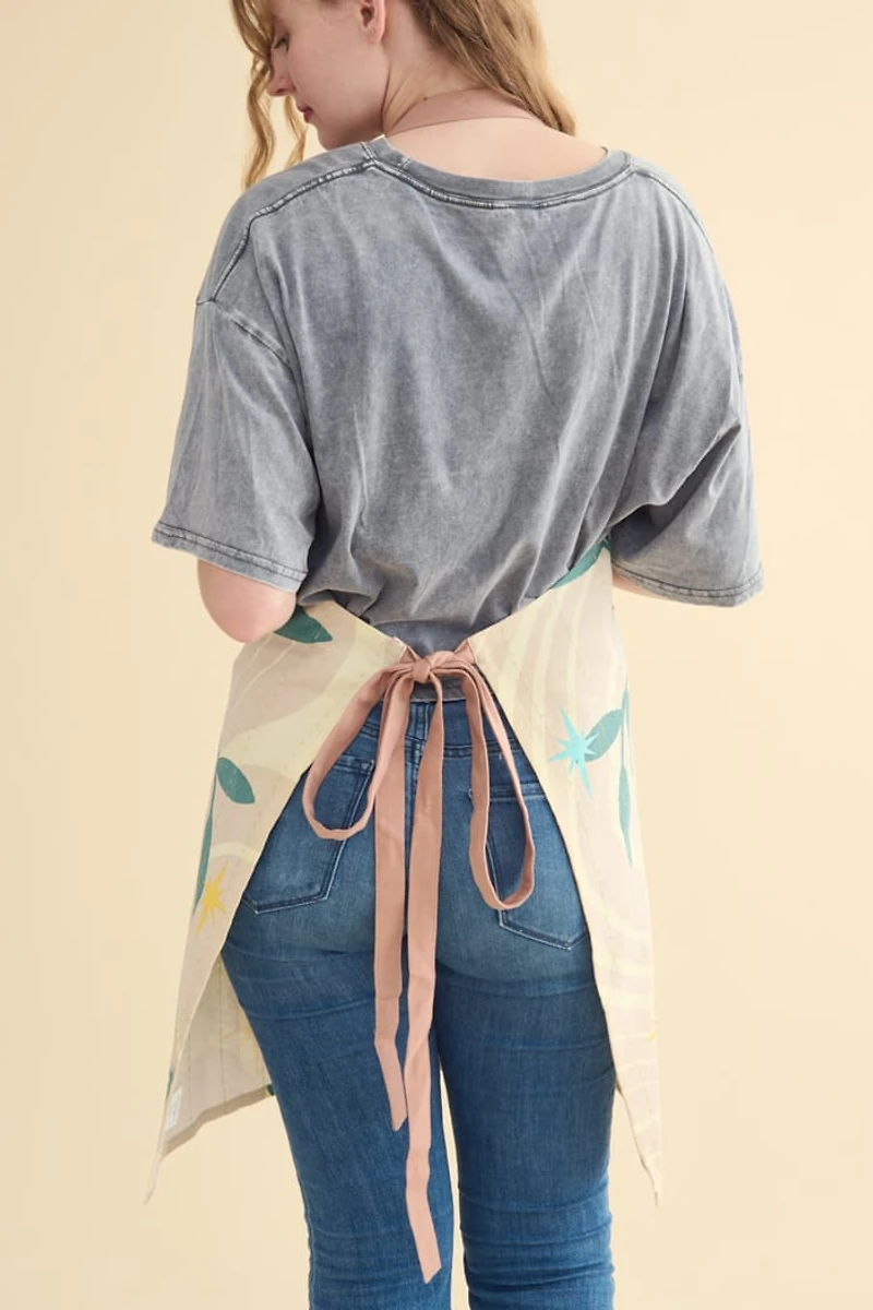 Mystic Moon Moth Kitchen Apron