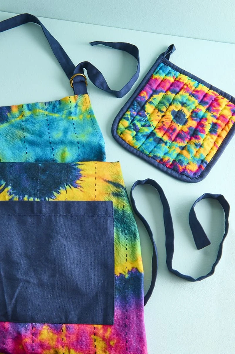 Rainbow Tie Dye Potholder