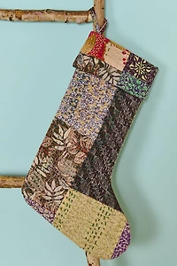 Buy Assorted Kantha Fabric Stocking Online at Earthbound Trading