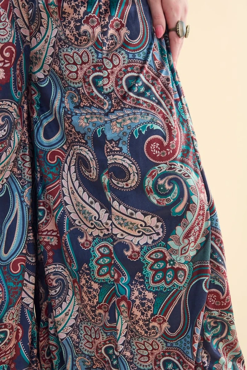 Paisley Velvet Barcelona Pants