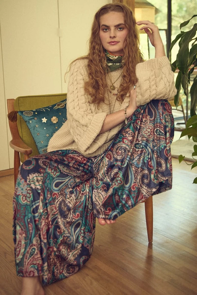 Paisley Velvet Barcelona Pants