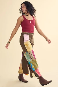 Buy Assorted Kantha Patchwork Wide Leg Pants  Online at Earthbound Trading