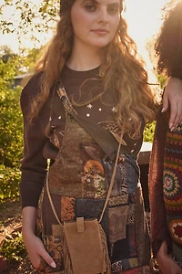 Assorted Mushroom Mixed Patchwork Overalls