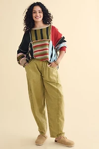 Buy Green Stone Wash Wide Leg Pants Online at Earthbound Trading