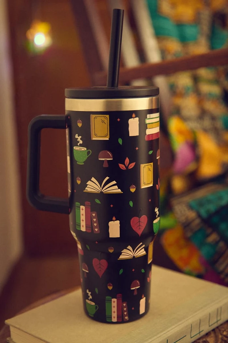 Book Lover 40oz Stainless Steel Tumbler