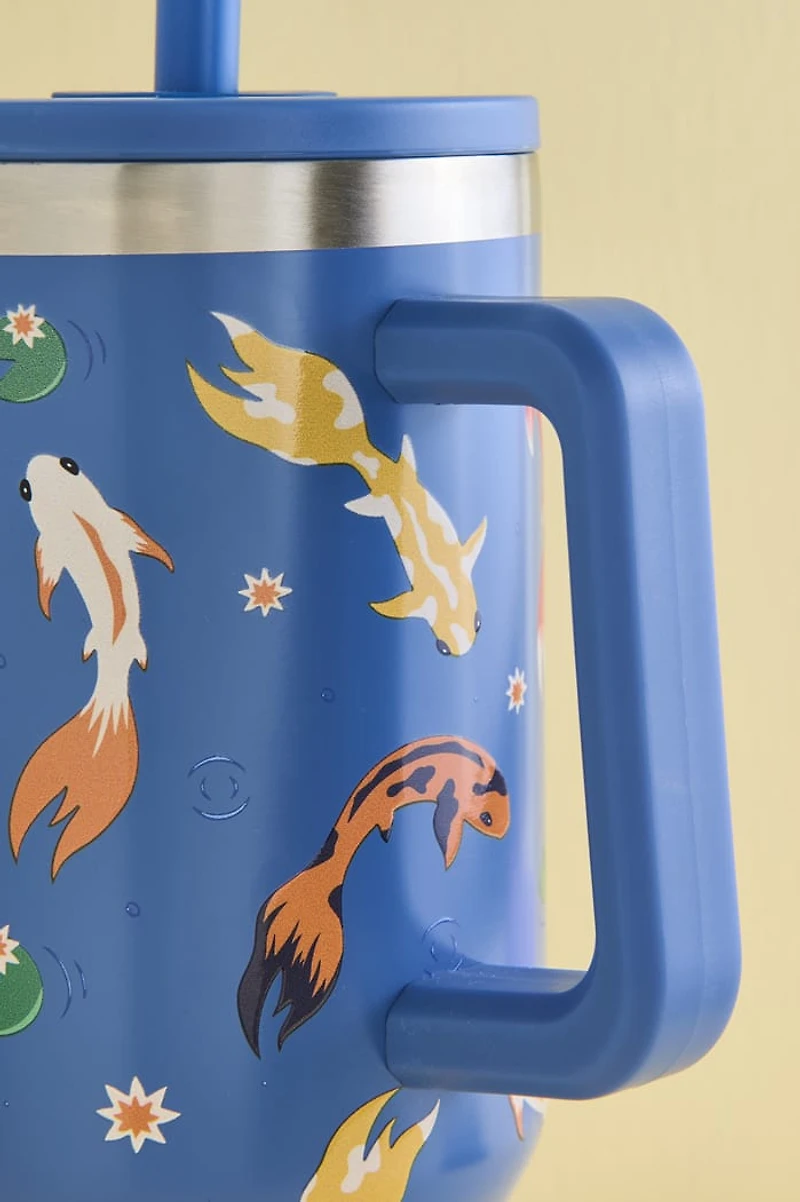 Koi Fish 40oz Stainless Steel Tumbler