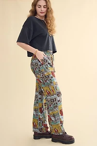EBX Tarot Card Allover Print Cargo Pants