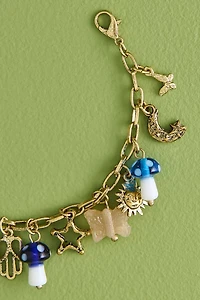 Trippy Mushroom Charm Bracelet
