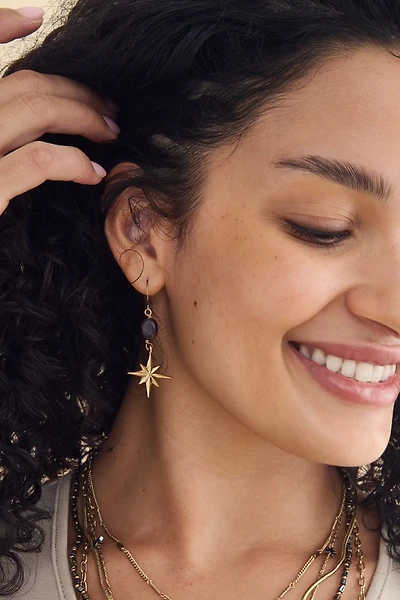 Amethyst Starburst Earrings