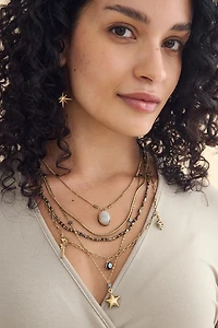 Buy Agate Moonlit Fantasy Charm Layered Necklace Online at Earthbound Trading