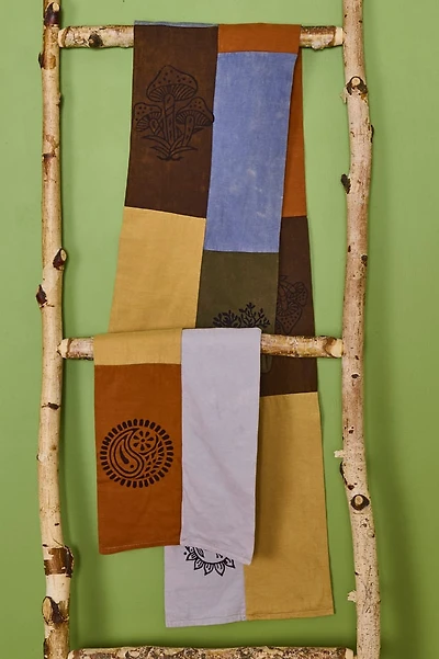 Rainbow Boho Patchwork Scarf