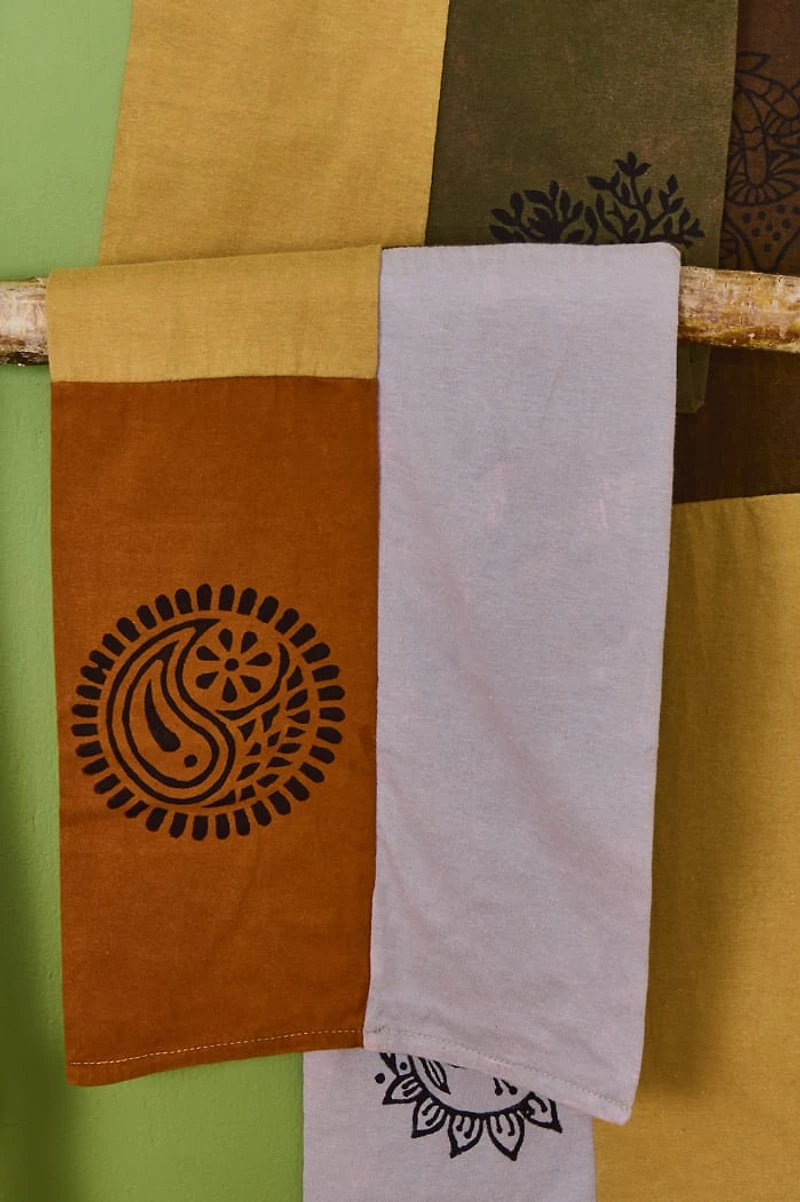 Rainbow Boho Patchwork Scarf