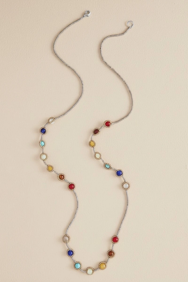 Buy Chakra Stone Long Layering Necklace Online at Earthbound Trading