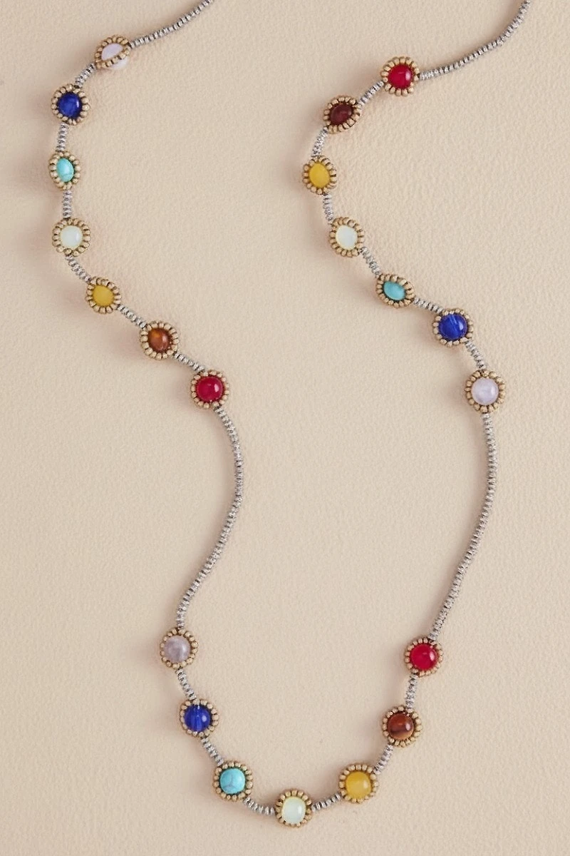 Buy Chakra Stone Long Layering Necklace Online at Earthbound Trading
