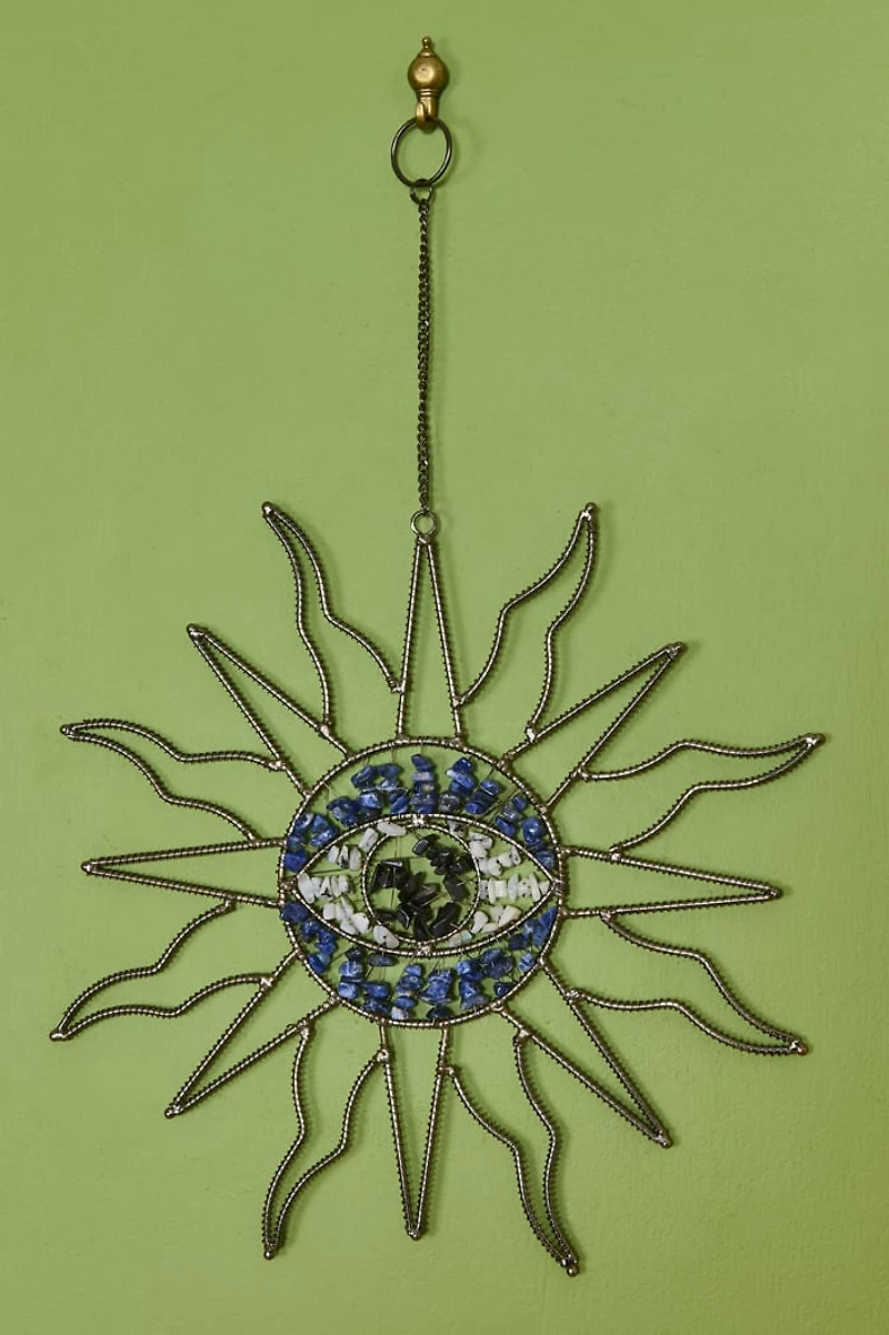 Buy Multi Stone Evil Eye Sun Wall Hanging Online at Earthbound Trading