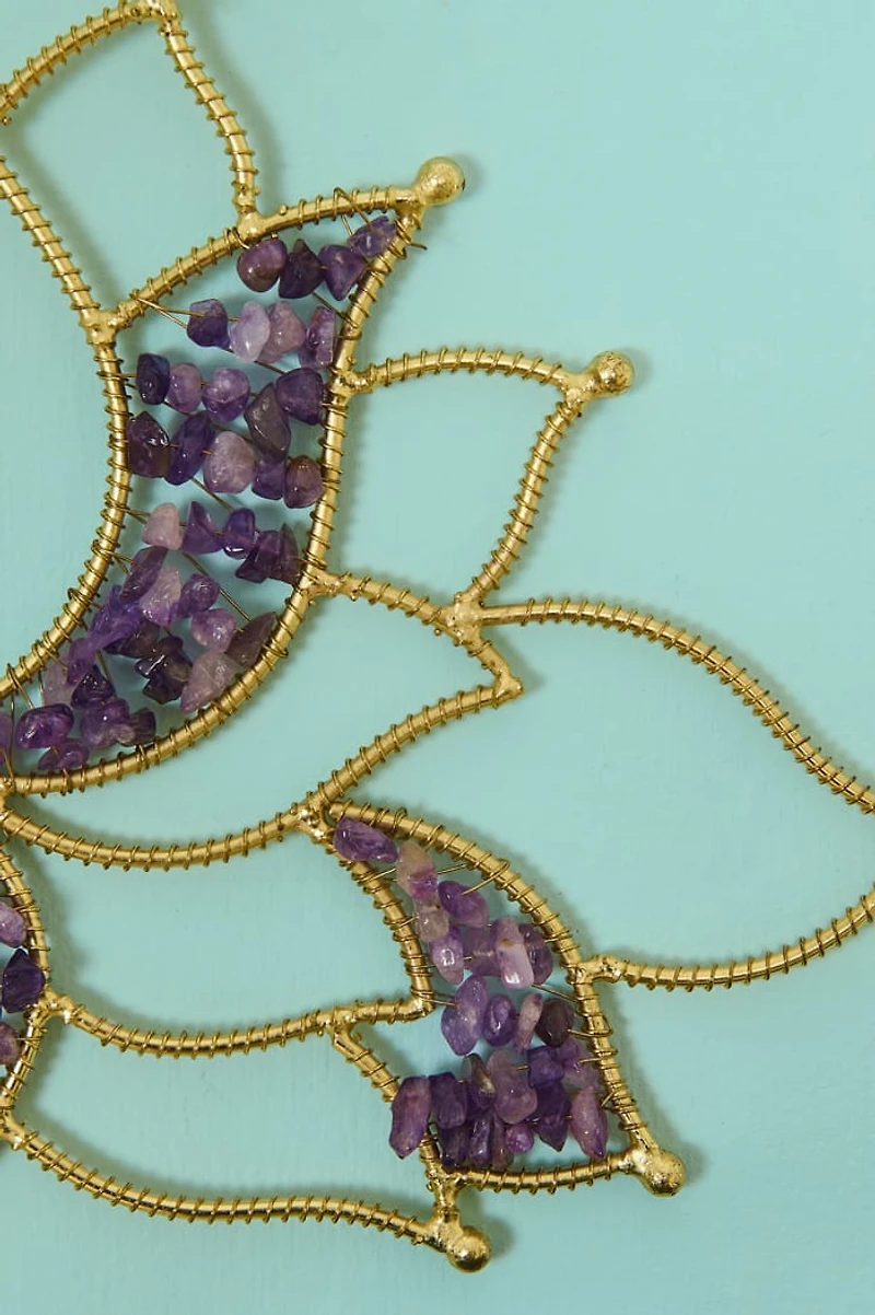 Buy Amethyst Lotus Flower Wall Hanging Online at Earthbound Trading