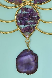 Buy Amethyst Lotus Flower Wall Hanging Online at Earthbound Trading