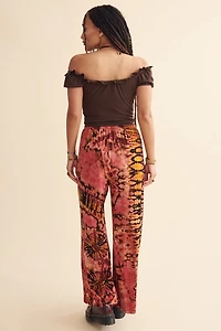 Spiral Tie Dye Wide Leg Pants