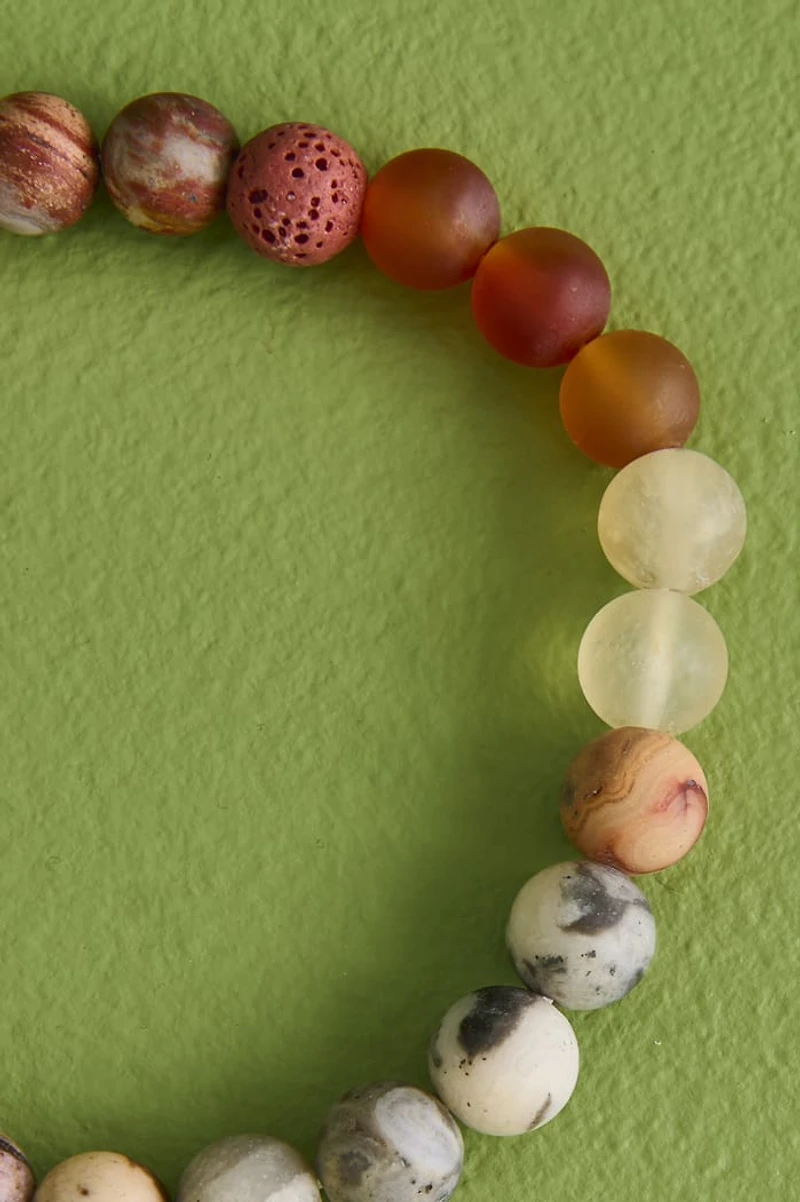 Multi Stone Strength & Vitality Bead Bracelet