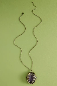 Split Celestial Worry Stone Locket Necklace