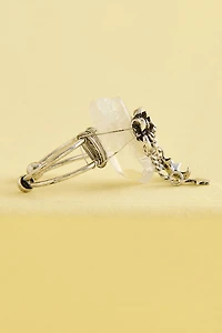 Buy Quartz Rose Dangling Charm Ring Online at Earthbound Trading