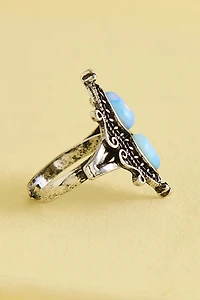 Opalite Boho Double Stone Ring