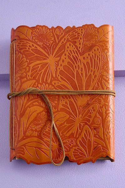 Butterflies Faux Leather Journal