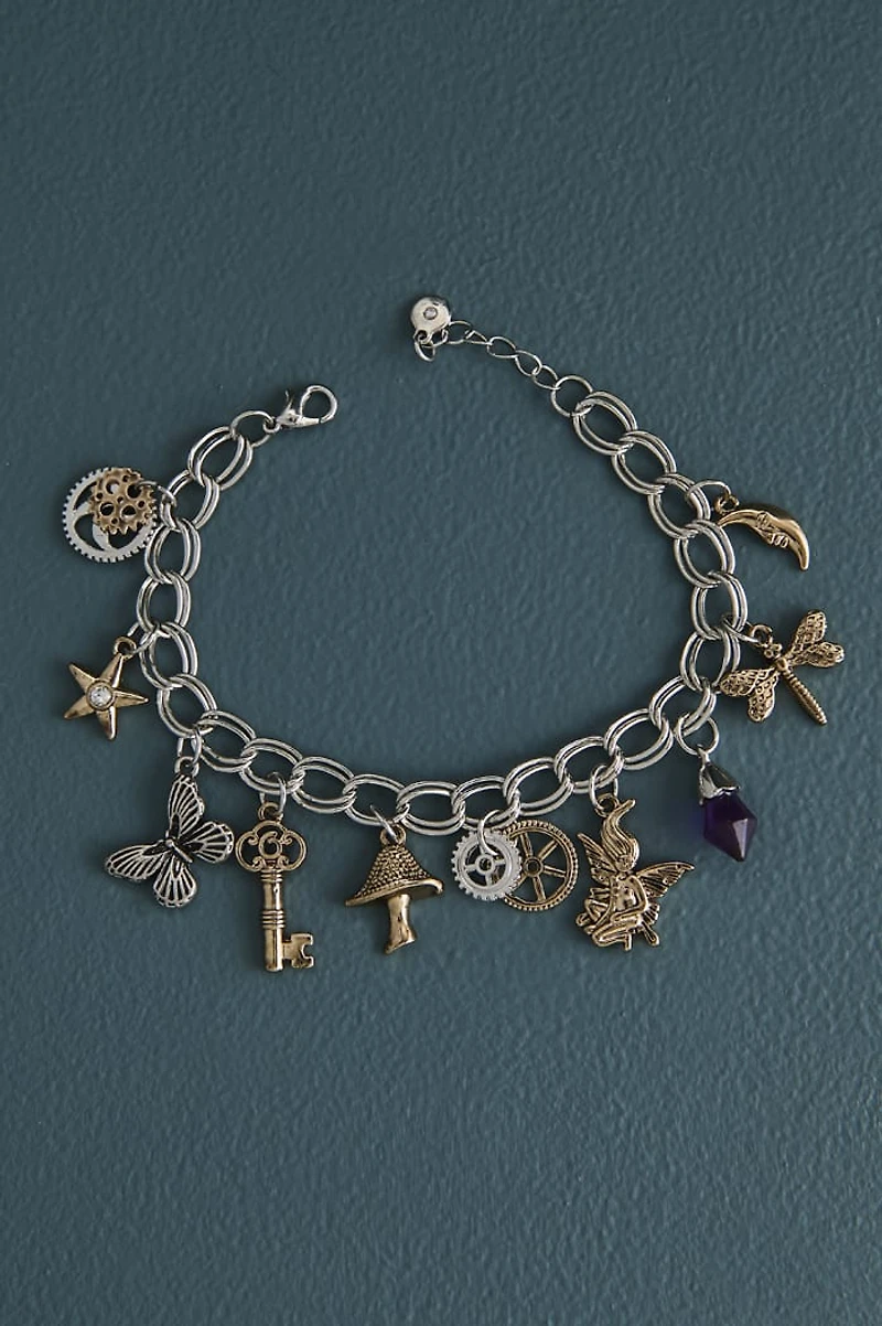 Whimsy Fairy Charm Chain Bracelet
