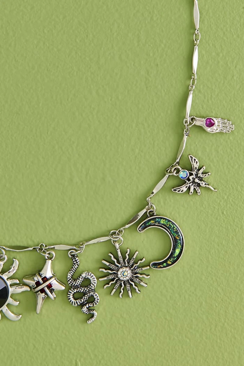 Buy Fantasy Moonlit Book Charm Necklace Online at Earthbound Trading