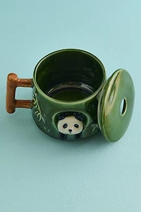 Panda Mug w/ Spoon and Lid