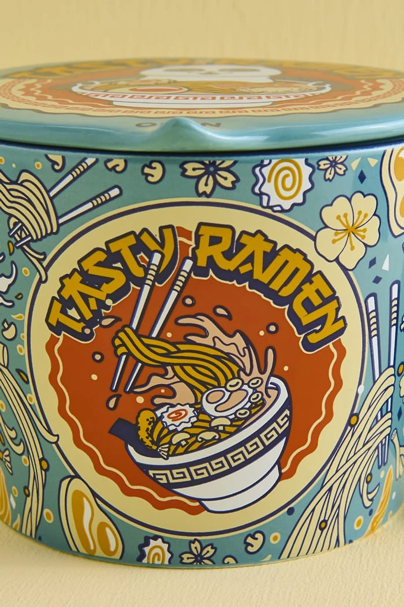 Panda Ramen Noodle Mug with Lid