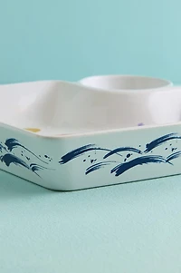 Koi Fish Landscape Sauce Plate