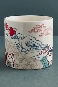 Lucky Cat Abstract Mug