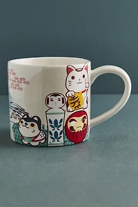 Lucky Cat Abstract Mug