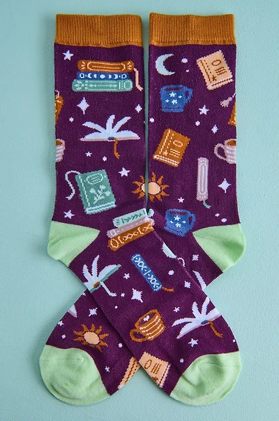 Buy EBX Book Lover Socks Online at Earthbound Trading