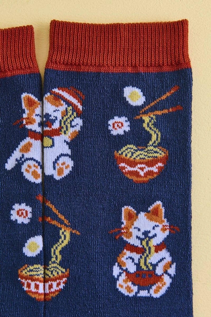 Buy EBX Meow Mein Socks Online at Earthbound Trading