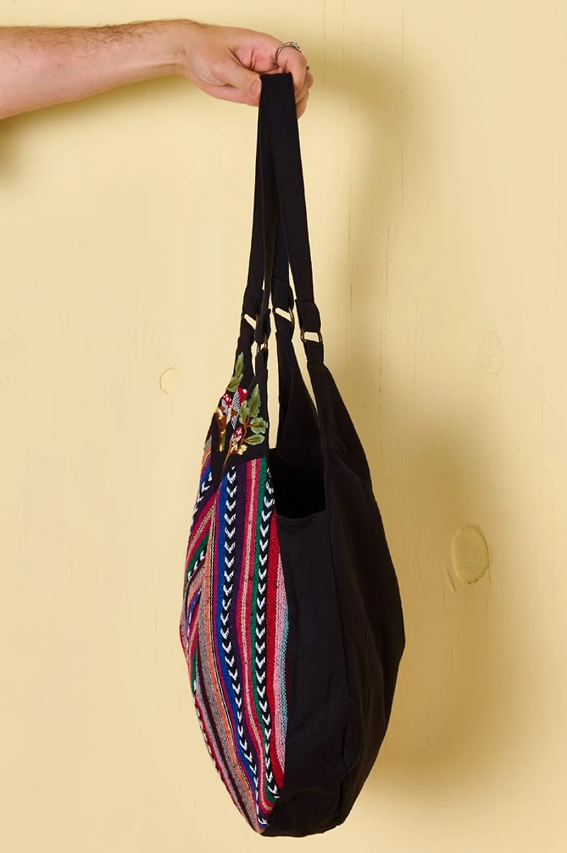 Mushroom Boho Embroidered Shoulder Bag