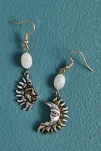 Labradorite Split Sun Earrings