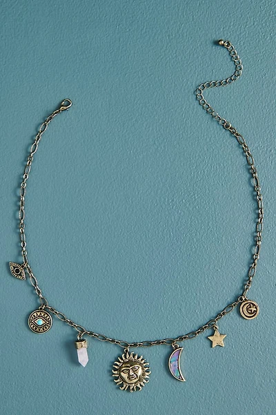 Rose Quartz Gold Butterfly Lariat Necklace