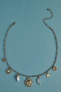 Rose Quartz Gold Butterfly Lariat Necklace