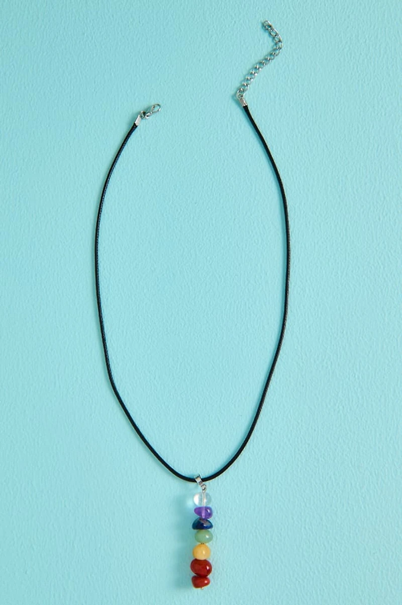 Stacked Charka Stones Necklace