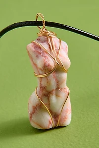 Jasper Torso Figurine Necklace